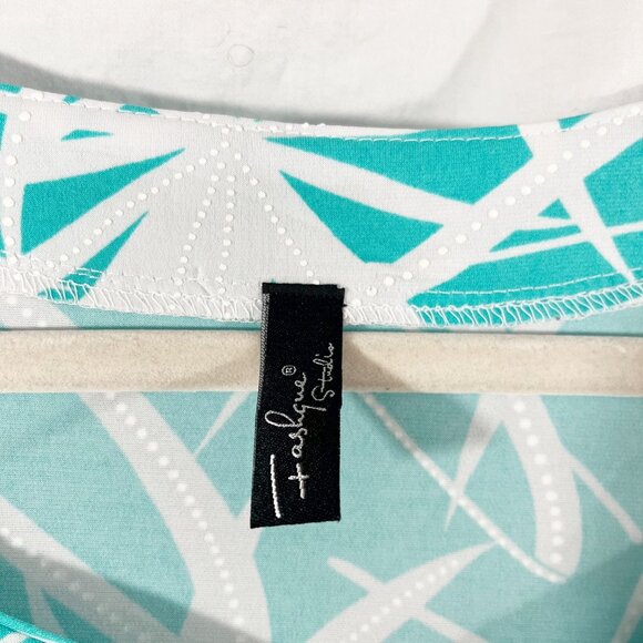 NEW Fashque Studio Sweetheart Neck Dress Tropical Made in USA - Size Small - Picture 4 of 8